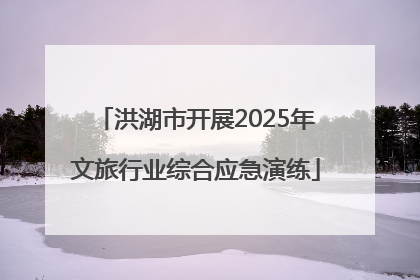 洪湖市开展2025年文旅行业综合应急演练