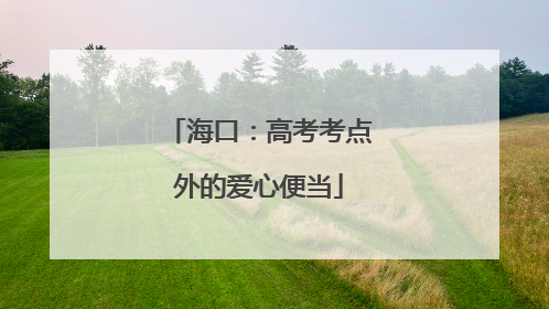 海口：高考考点外的爱心便当