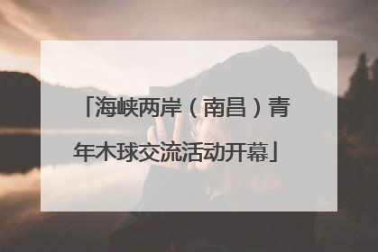 海峡两岸（南昌）青年木球交流活动开幕