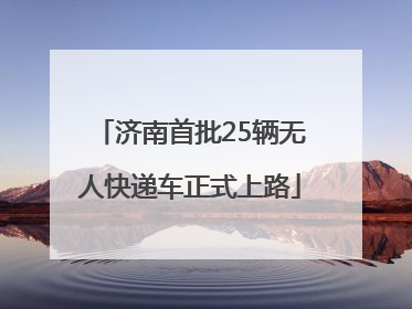 济南首批25辆无人快递车正式上路