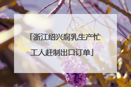 浙江绍兴腐乳生产忙 工人赶制出口订单