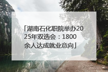 湖南石化职院举办2025年双选会：1800余人达成就业意向