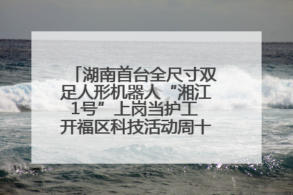 湖南首台全尺寸双足人形机器人“湘江1号”上岗当护工 开福区科技活动周十大科创项目签约