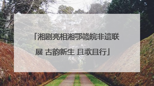 湘剧亮相湘鄂赣皖非遗联展 古韵新生 且歌且行