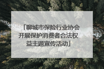 聊城市保险行业协会开展保护消费者合法权益主题宣传活动