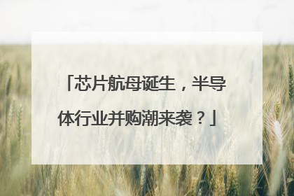 芯片航母诞生，半导体行业并购潮来袭？