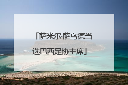 萨米尔·萨乌德当选巴西足协主席