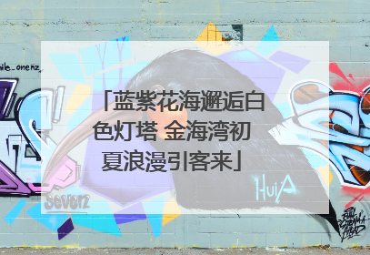 蓝紫花海邂逅白色灯塔 金海湾初夏浪漫引客来