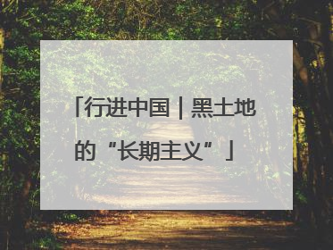 行进中国｜黑土地的“长期主义”