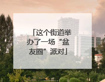 这个街道举办了一场“盆友圈”派对