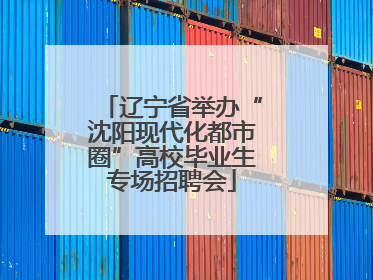 辽宁省举办“沈阳现代化都市圈”高校毕业生专场招聘会