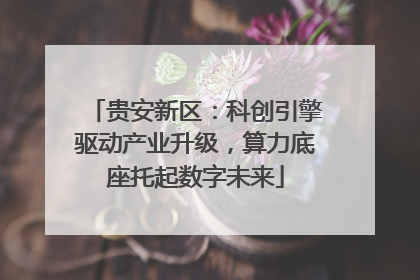 贵安新区：科创引擎驱动产业升级，算力底座托起数字未来