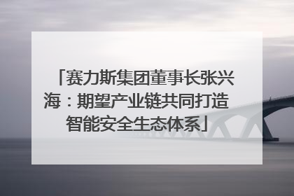 赛力斯集团董事长张兴海：期望产业链共同打造智能安全生态体系