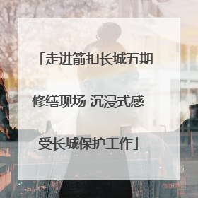 走进箭扣长城五期修缮现场 沉浸式感受长城保护工作