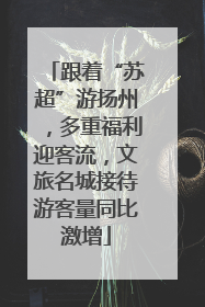 跟着“苏超”游扬州，多重福利迎客流，文旅名城接待游客量同比激增