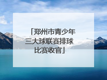 郑州市青少年三大球联赛排球比赛收官