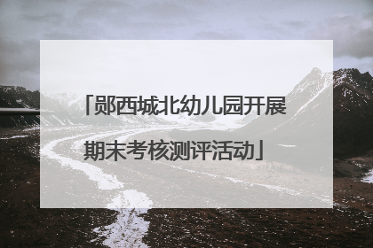 郧西城北幼儿园开展期末考核测评活动