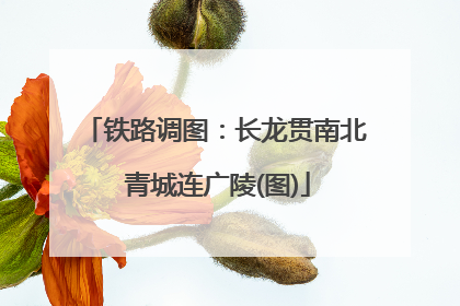 铁路调图：长龙贯南北 青城连广陵(图)