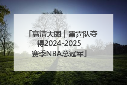 高清大图｜雷霆队夺得2024-2025赛季NBA总冠军