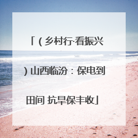 （乡村行·看振兴）山西临汾：保电到田间 抗旱保丰收