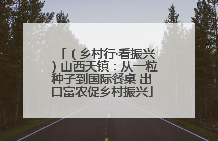 （乡村行·看振兴）山西天镇：从一粒种子到国际餐桌 出口富农促乡村振兴