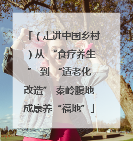 （走进中国乡村）从 “食疗养生” 到 “适老化改造” 秦岭腹地成康养“福地”