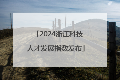 2024浙江科技人才发展指数发布