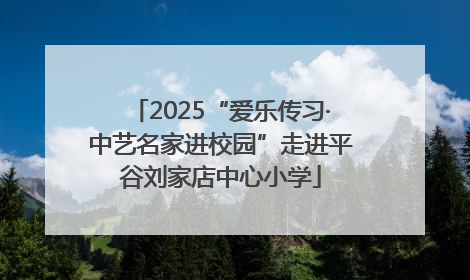 2025“爱乐传习·中艺名家进校园”走进平谷刘家店中心小学
