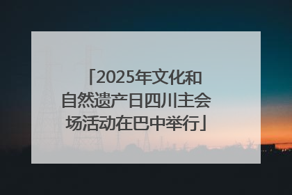 2025年文化和自然遗产日四川主会场活动在巴中举行