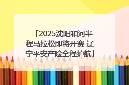 2025沈阳和河半程马拉松即将开赛 辽宁平安产险全程护航