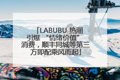 LABUBU 热潮引爆 “情绪价值” 消费，顺丰同城等第三方即配乘风而起