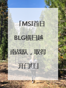 MSI首日BLG横扫越南战队，取得开门红